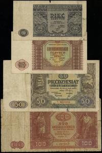 Polska, zestaw 4 banknotów, 15.05.1946