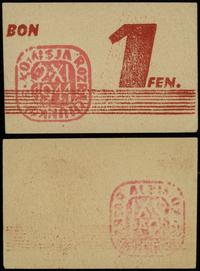 obóz oficerski VII-A Murnau, bon na 1 fenig, 2.11.1944