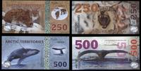 tereny Arktyki, zestaw 14 banknotów
