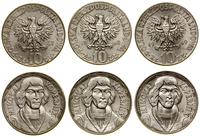 Polska, zestaw: 3 x 10 złotych, 1967, 1968, 1969