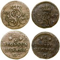 Polska, lot 2 x półgrosz, 1767 G, 1768 G