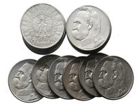 Polska, zestaw 20 x 5 złotych, różne roczniki