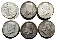 Stany Zjednoczone Ameryki (USA), zestaw 30 x 1/2 dolara, róźne roczniki