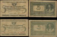 Polska, zestaw: 2 x 5 marek polskich, 17.05.1919