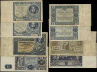 Polska, zestaw 4 banknotów, 1930–1936