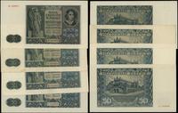 Polska, zestaw: 4 x 50 złotych, 1.08.1941