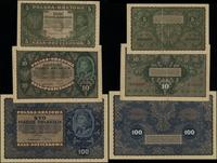 Polska, zestaw 6 banknotów, 1919–1920