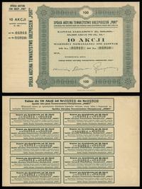 Polska, 10 akcji po 100 złotych (blanco), bez daty