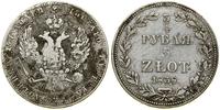 Polska, 3/4 rubla = 5 złotych, 1838 MW