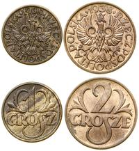 Polska, zestaw 2 monet, 1938