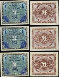 Niemcy, zestaw: 3 x 1 marka, 1944