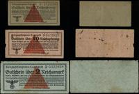 Kriegsgefangen Lagergeld (1939–1945), zestaw 3 banknotów, bez daty