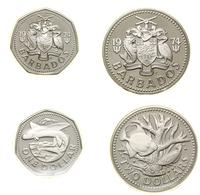 Barbados, zestaw 2 monet, 1974