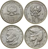 Polska, zestaw 2 x 10 złotych, 1976, 1982