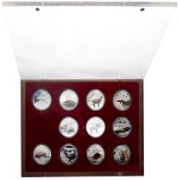 Polska, zestaw 11 medali z serii Zwierzęta w Polsce