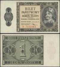 Polska, 1 złoty, 1.10.1938