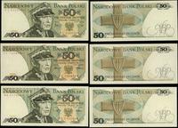 Polska, zestaw: 3 x 50 złotych, 1982–1988