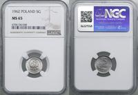 Polska, 5 groszy, 1962