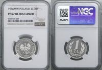 Polska, 1 złoty, 1986
