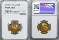 Polska, 5 złotych, 1986