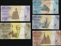 Madagaskar, zestaw 5 banknotów, 2000–2017