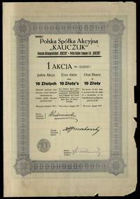 Polska, zestaw: 4 x 1 akcja na 10 złotych, sierpień 1927