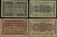 Polska, zestaw: 1 marka i 2 marki, 4.04.1918