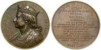 Francja, medal z serii władcy Francji – Karol IV Piękny, XIX w.