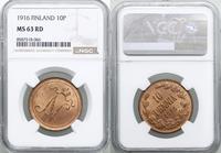 Finlandia, 10 penniä, 1916