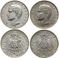 Niemcy, lot 2 x 3 marki, 1910 D