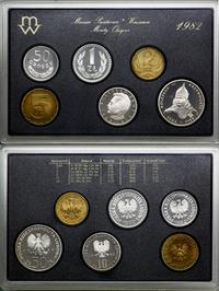 Polska, zestaw rocznikowy monet obiegowych – prooflike, 1982