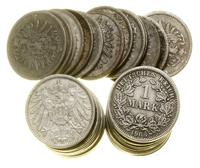 Cesarstwo Niemieckie, zestaw 50 x 1 marka, róźne roczniki