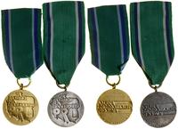 Polska, zestaw 2 x Odznaka „Za zasługi dla transportu Polskiej Rzeczypospolitej Ludowej”, 1976–1996