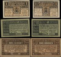 banknoty zastępcze, zestaw 3 banknotów, 1919