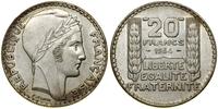 Francja, 20 franków, 1934