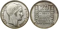Francja, 20 franków, 1934
