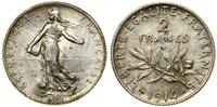 Francja, 2 franki, 1914