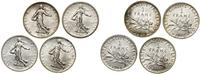 Francja, zestaw: 4 x 1 frank, 1915–1919