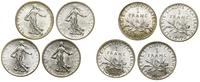 Francja, zestaw: 4 x 1 frank, 1916–1920