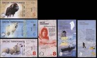 tereny Arktyki, zestaw 14 banknotów