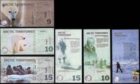 tereny Arktyki, zestaw 14 banknotów