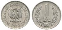 1 złoty 1970, Warszawa, wyśmienity egzemplarz, P