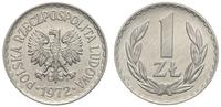 1 złoty 1972, Warszawa, wyśmienity egzemplarz, P