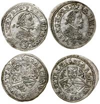 Austria, zestaw: 2 x 3 krajcary, 1625, 1626