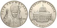 10 dolarów 2001, wybite z okazji wizyty Papieża,