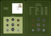 Chorwacja, zestaw 9 monet, 1993–1995