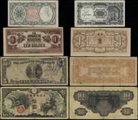 zestaw różnych banknotów, zestaw 4 banknotów
