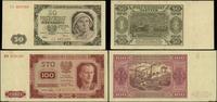 Polska, zestaw: 50 złotych i 100 złotych, 1.07.1948