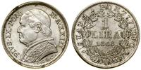 Watykan (Państwo Kościelne), 1 lir, 1868 R