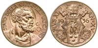 Watykan (Państwo Kościelne), 10 centesimi, 1936